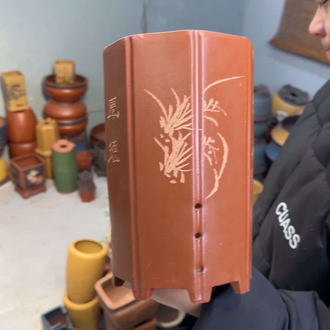 紫砂花盆口径15.25口径