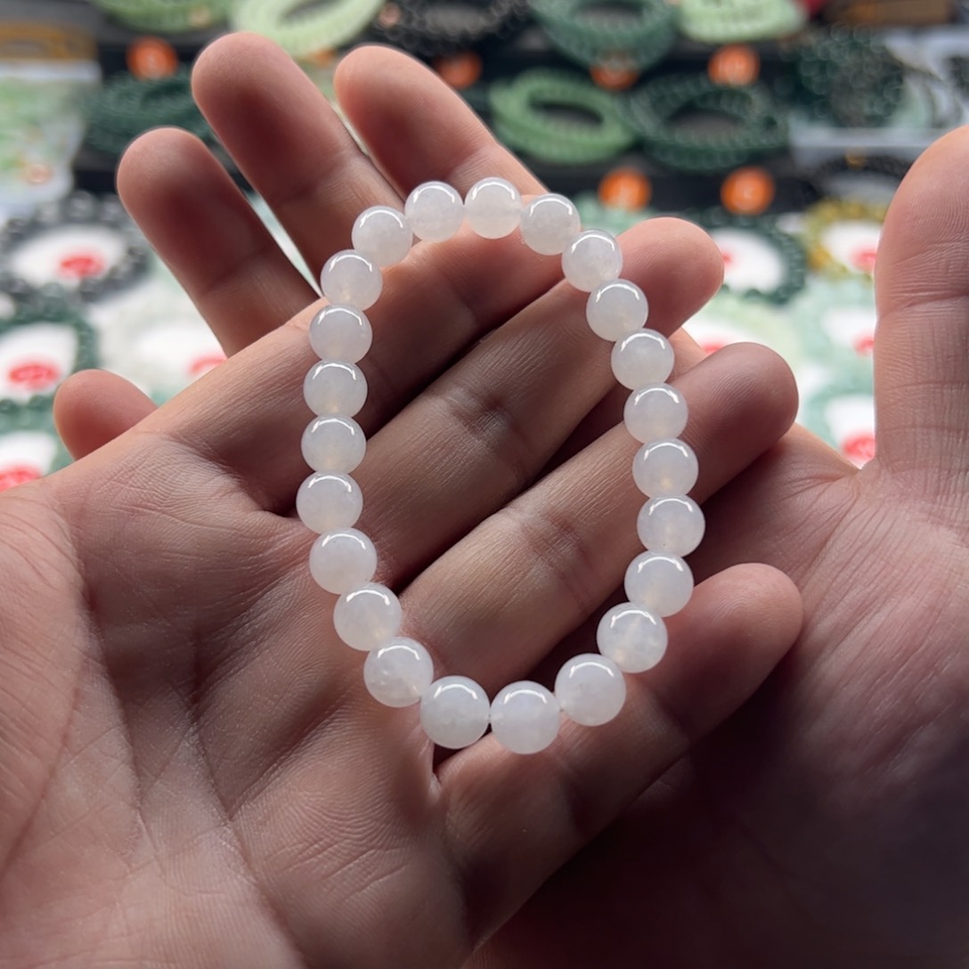 翡翠手链未镶嵌卡8