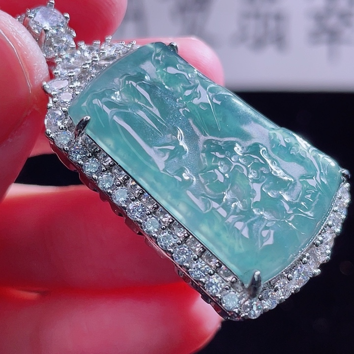 翡翠颈饰未镶嵌999999999