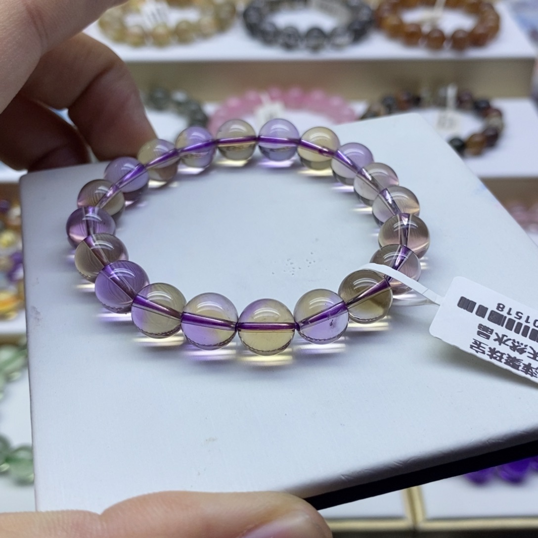 水晶手链未镶嵌A***_纯天然