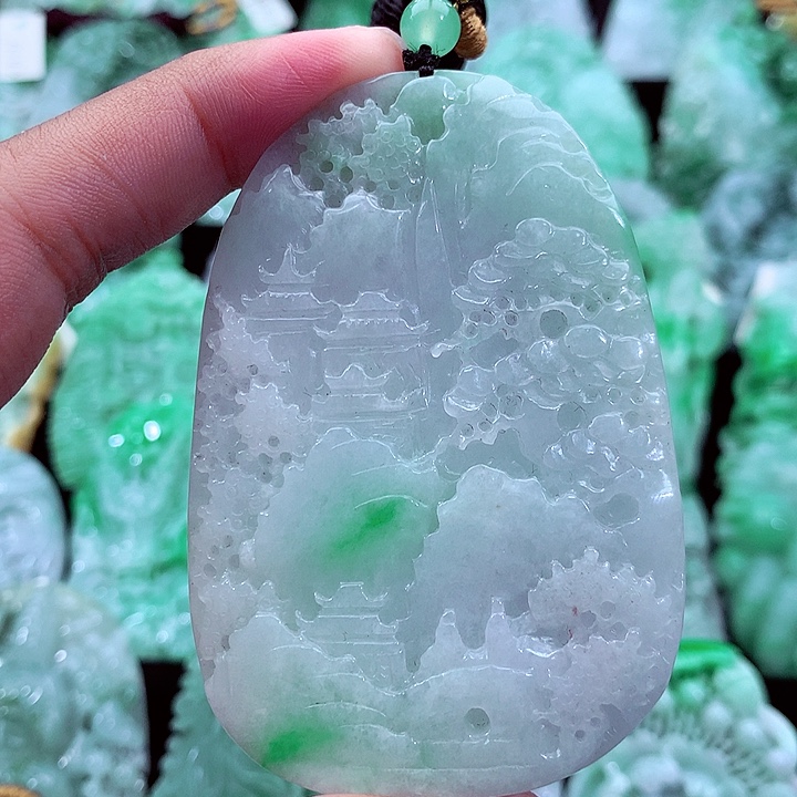 翡翠未镶嵌吊坠(不含链)