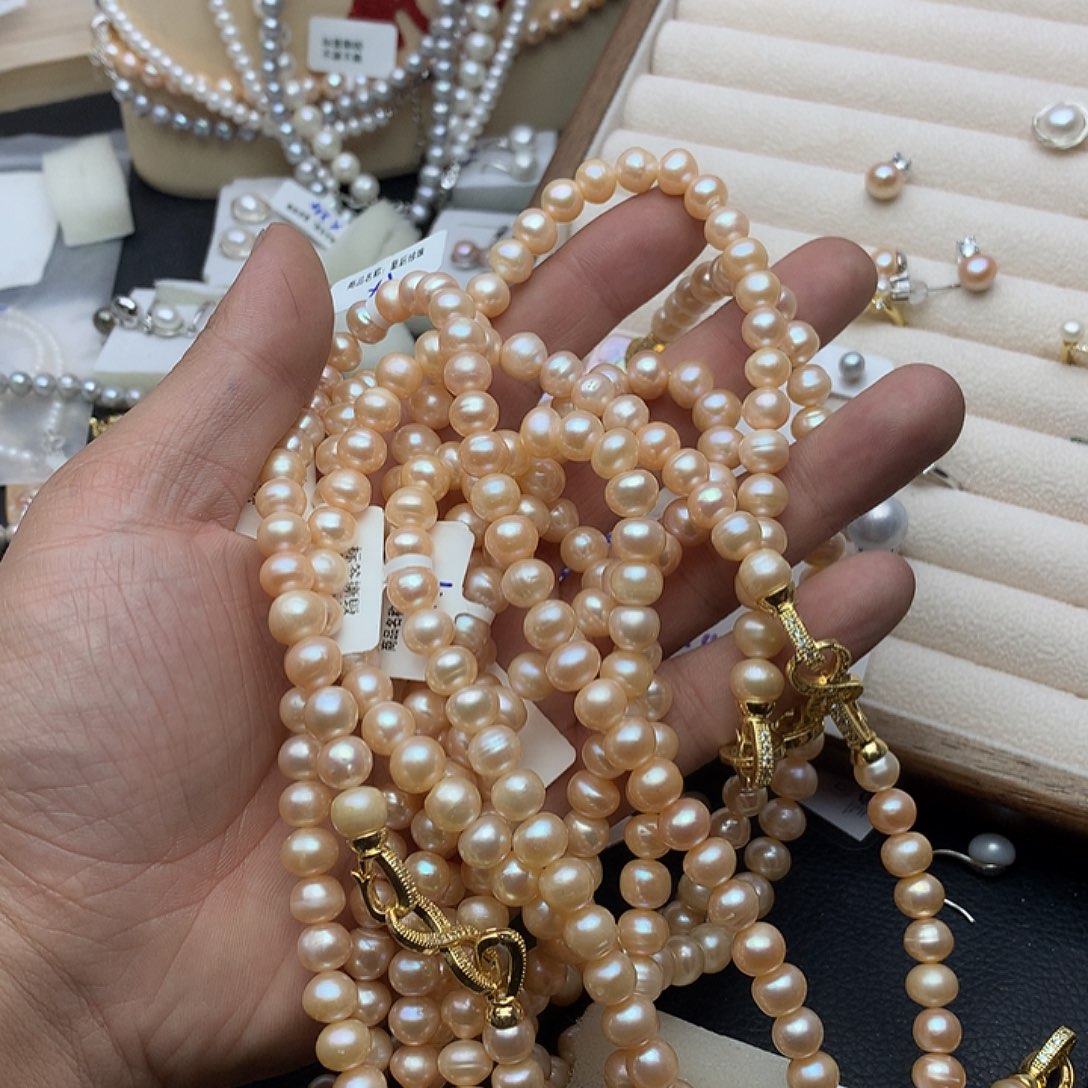 淡水珍珠7-8未镶嵌x1项链