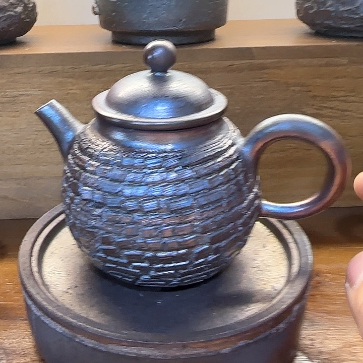 粗砂茶壶乘*柴烧福利新品的多多
