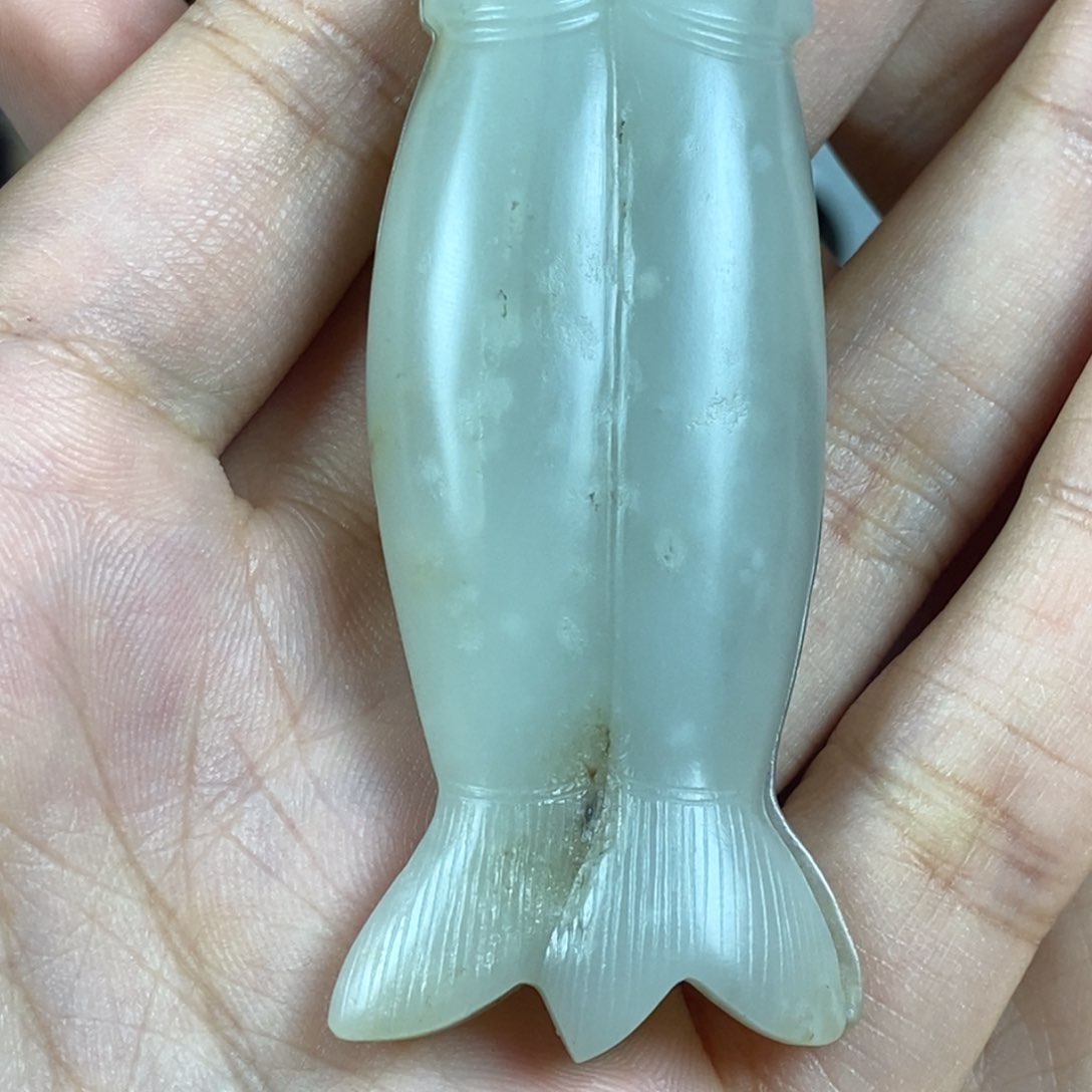 和田玉未镶嵌挂件凡**心