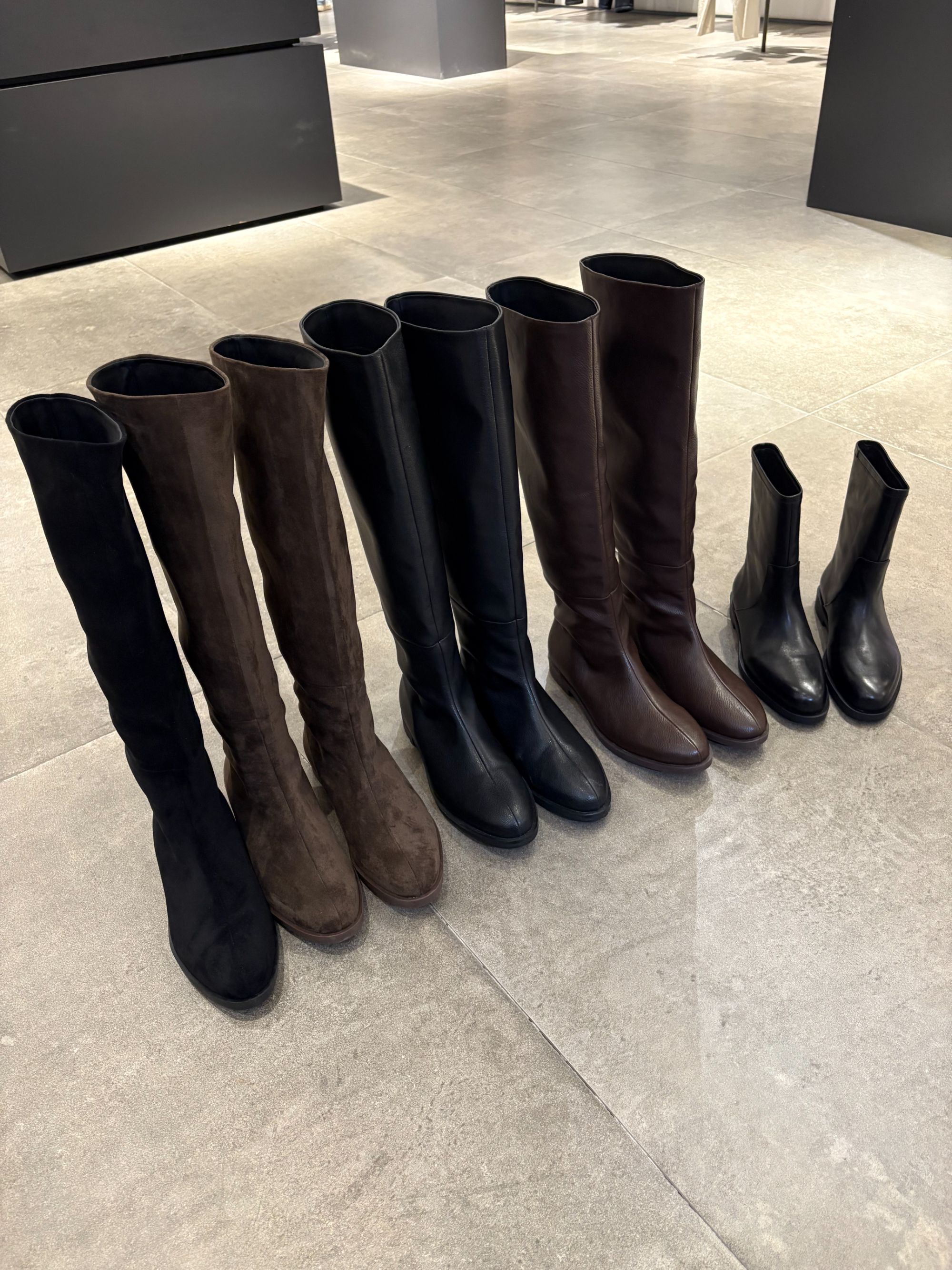 【shuge】渠道版~时装齐膝靴纯平底显瘦长靴大码女靴