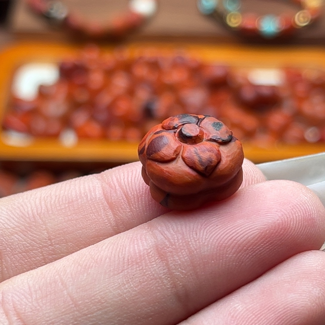 南红玛瑙未镶嵌南红1包浆柿子