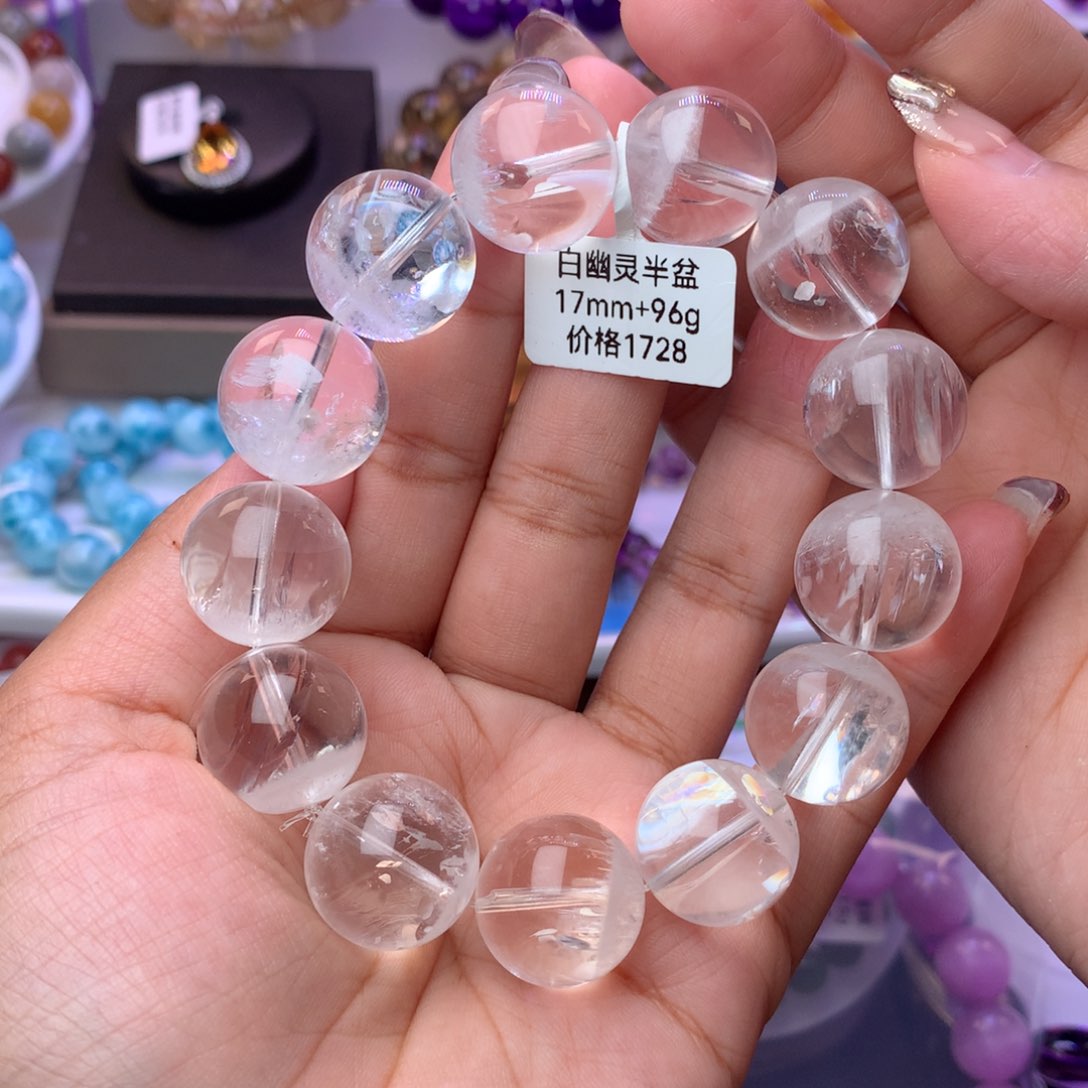 水晶手链未镶嵌吃****我手链