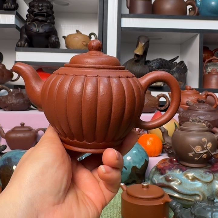 清***酒紫砂茶壶宜兴紫砂工艺美术