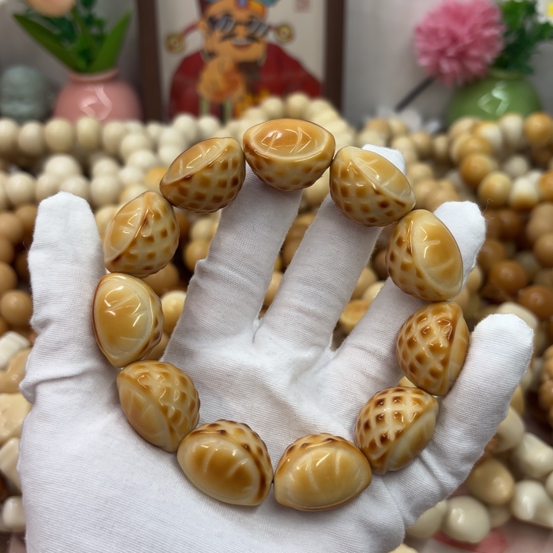 菩提根/象牙果吊坠牙果瑕疵机抛835