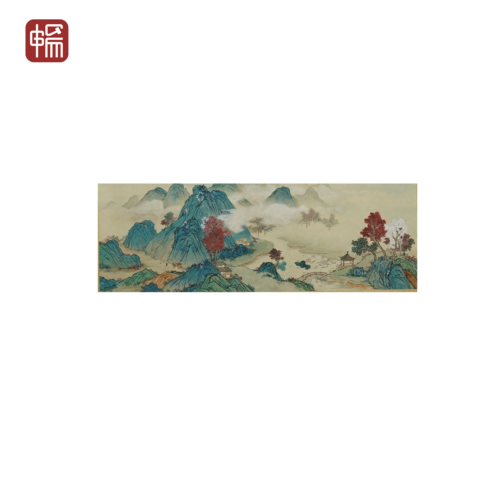 "LS003山水85*34 纸本镜片"MZ