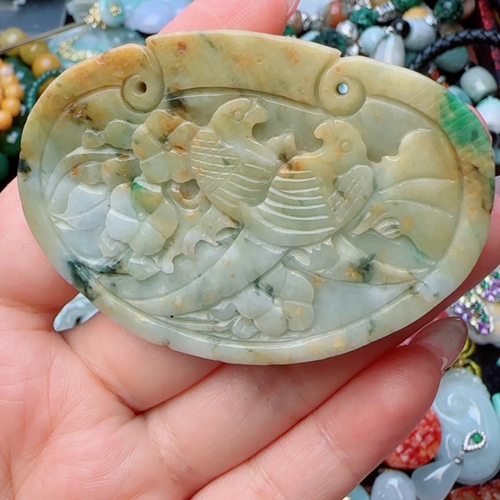 翡翠未镶嵌颈饰天然A货98