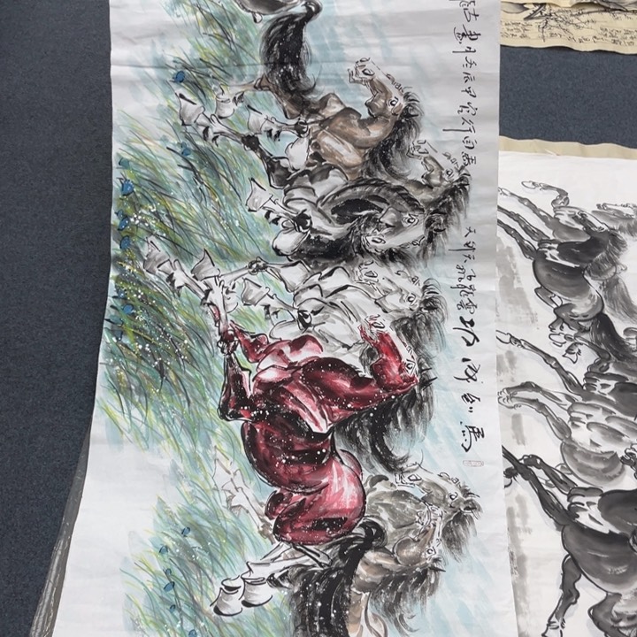 国画纯手绘字画宣纸