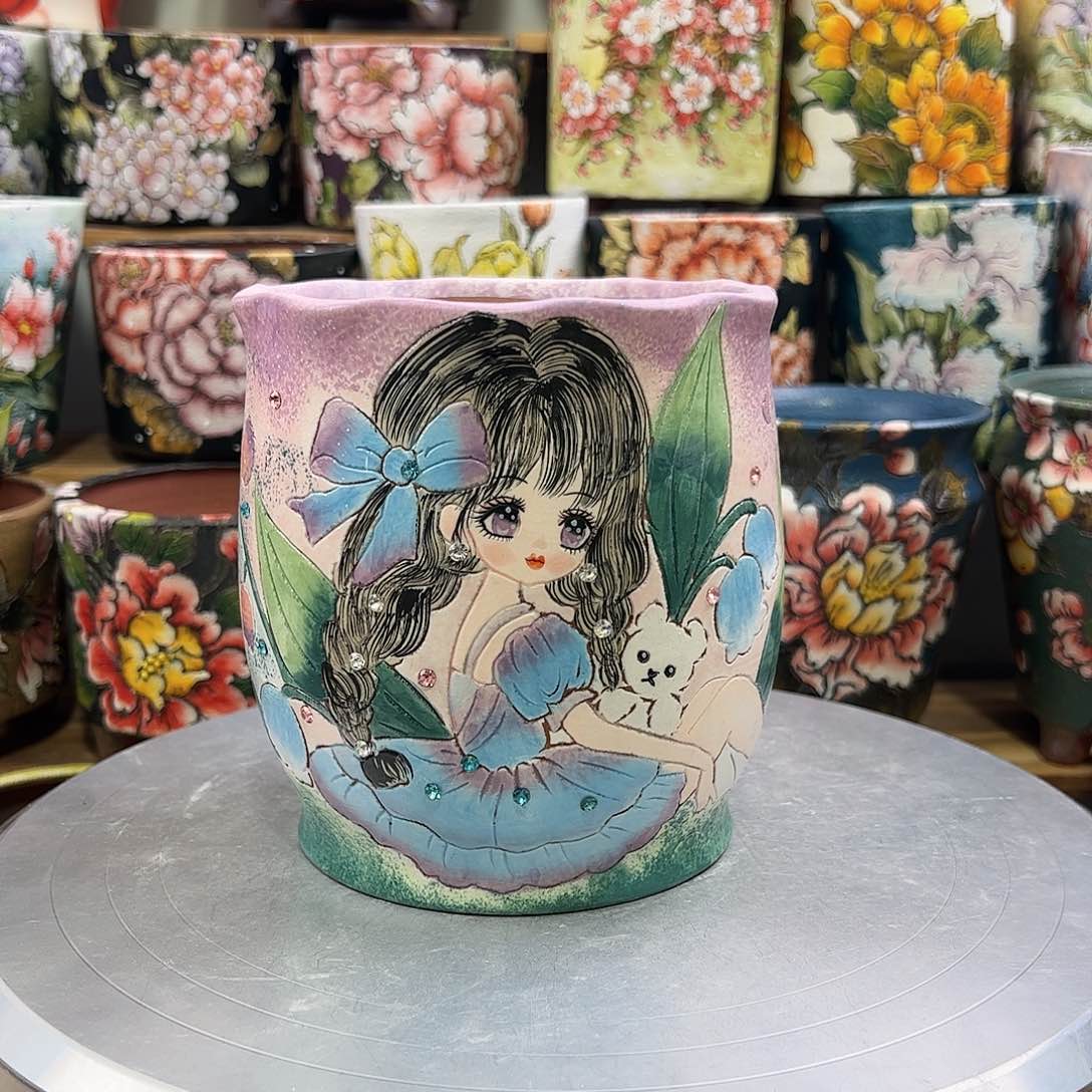 景德镇陶瓷花盆景德镇陶瓷花盆