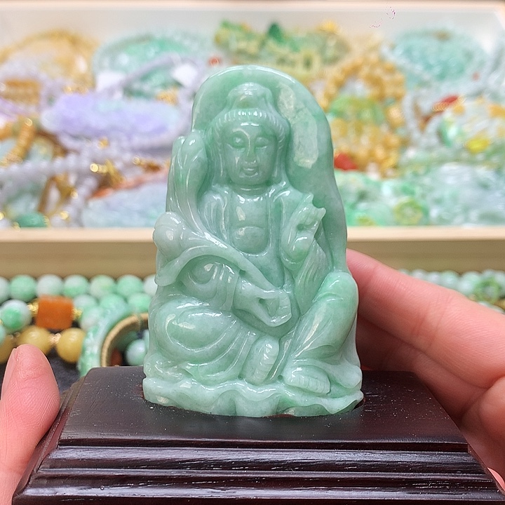 翡翠挂件未镶嵌摆件