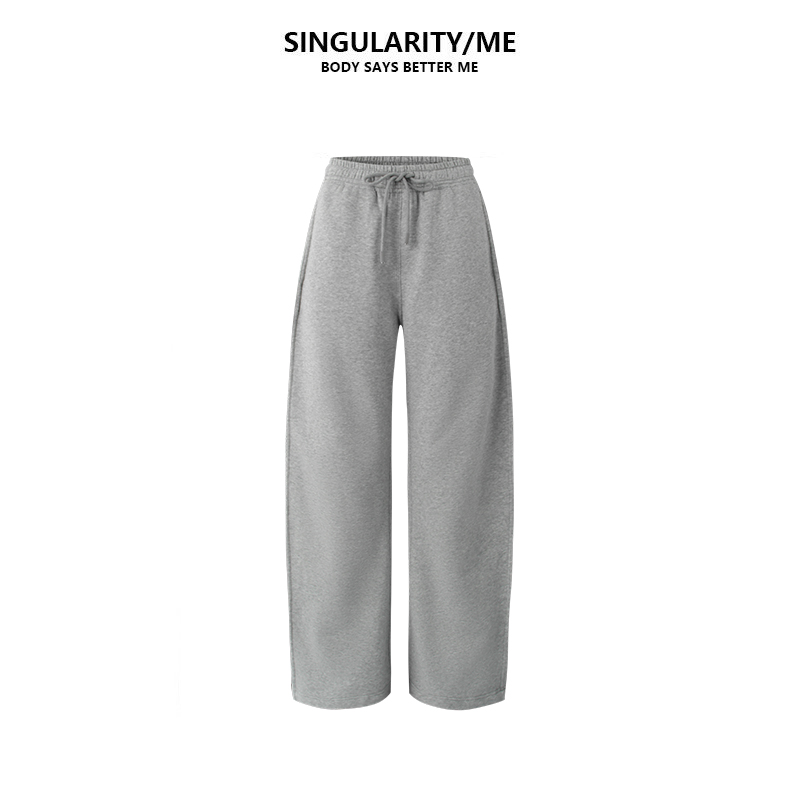 Singularity Me 10A 7057 加绒厚款秋冬保暖抽绳百搭阔腿裤休闲裤