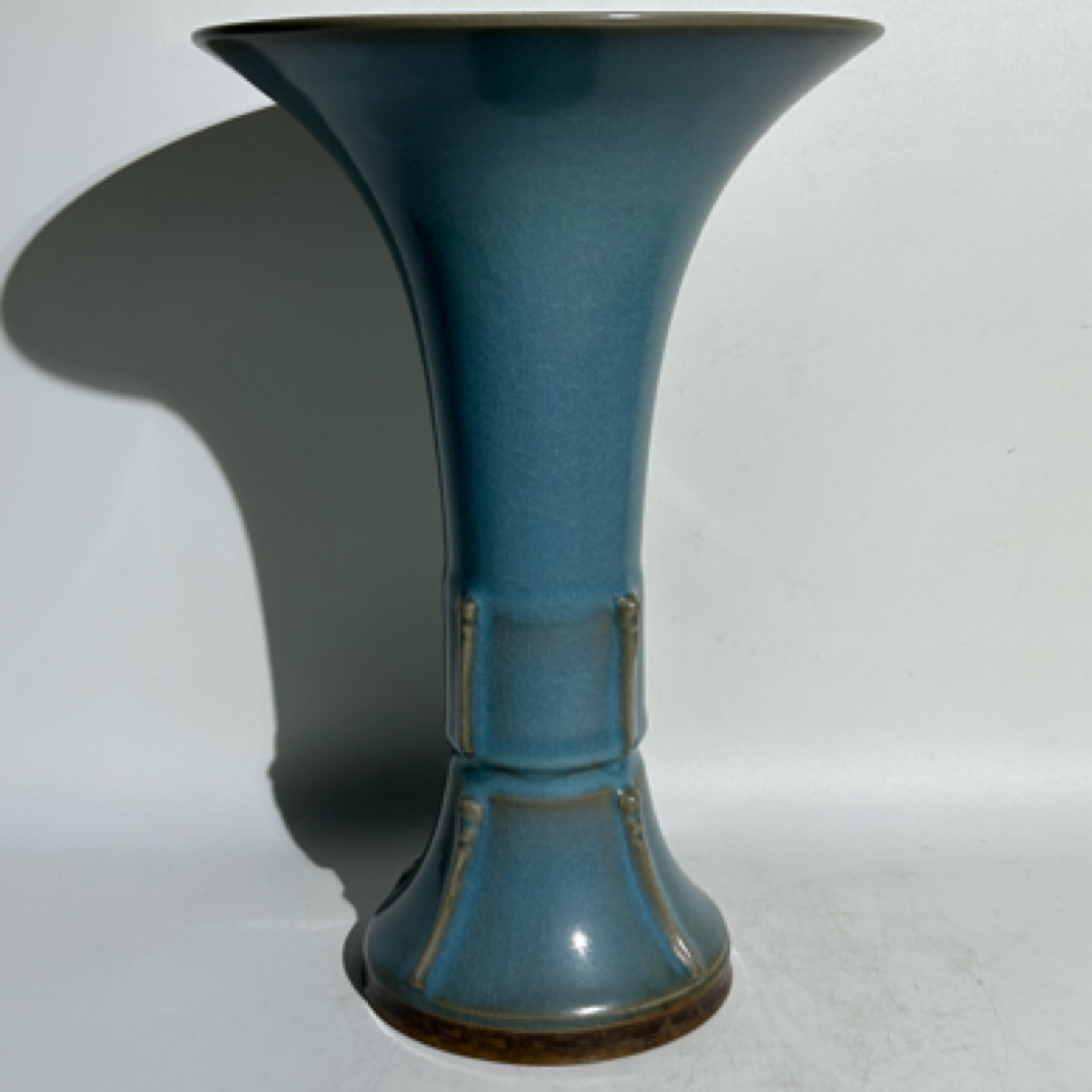 均瓷天青釉花觚！！！！