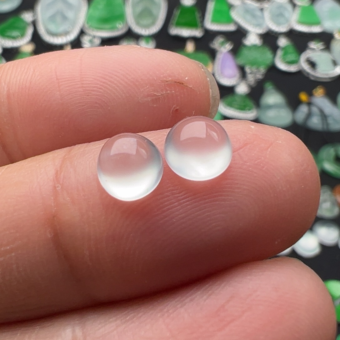 翡翠颈饰未镶嵌蛋5.5