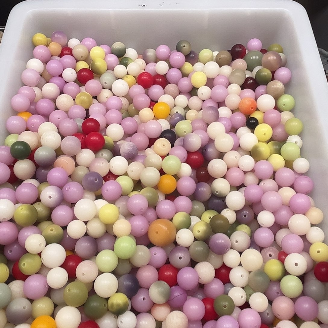 菩提根/象牙果手串500颗混装珠微瑕圆珠