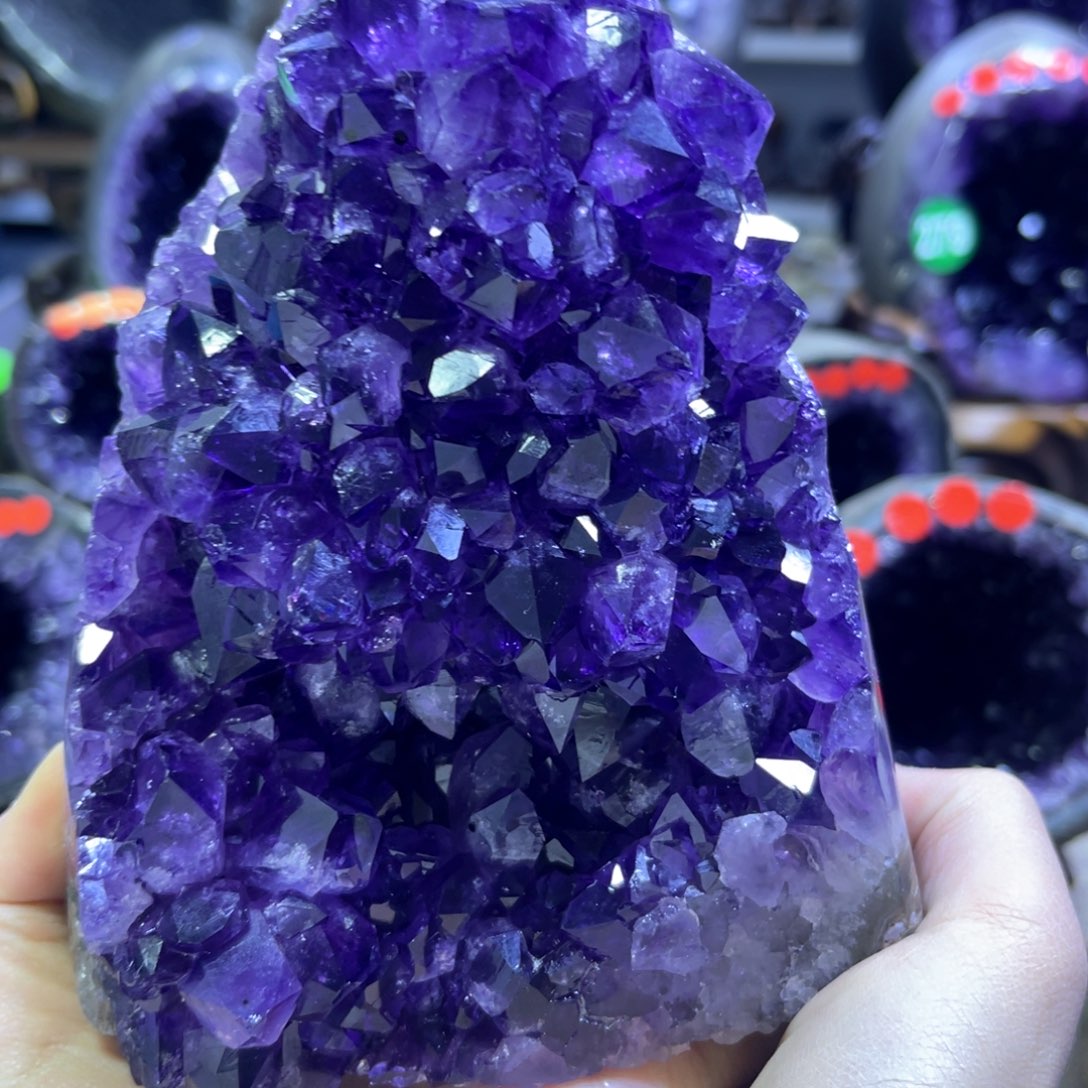 紫晶摆件未镶嵌紫水晶