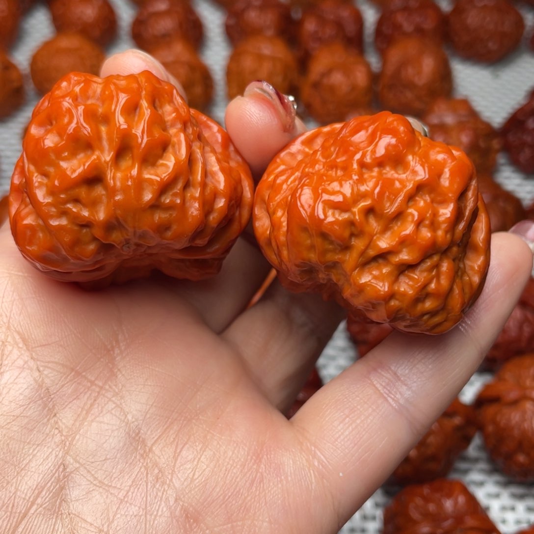 桃核吊坠文玩核桃 手把件 蛤蟆头 42