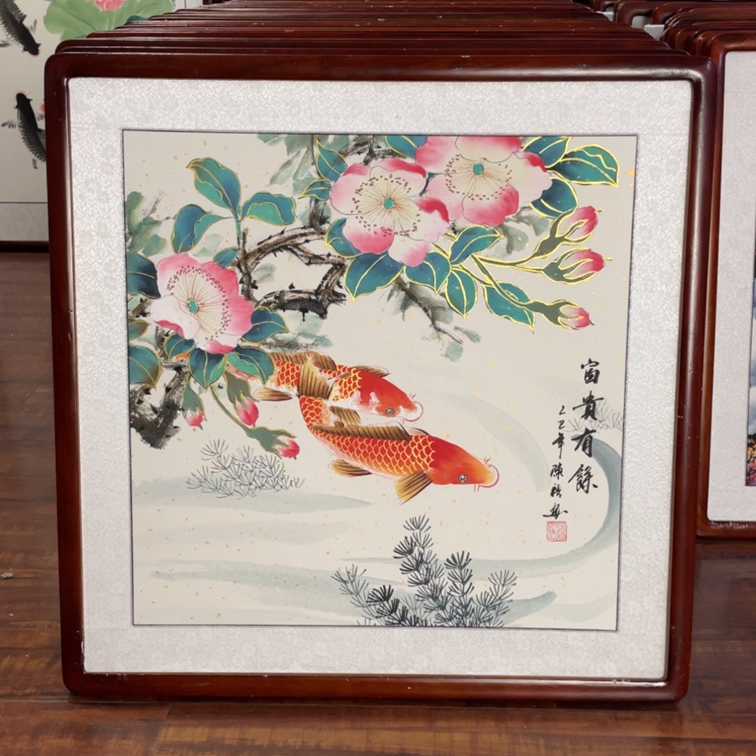 国画带框尺寸63*63厘米