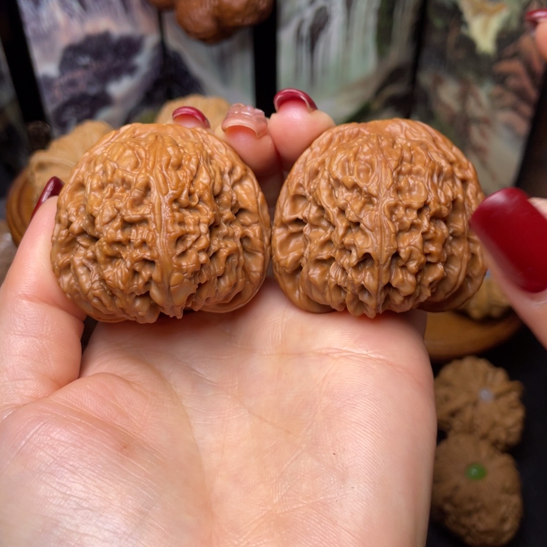 文玩核桃把件垚*垚45南疆石