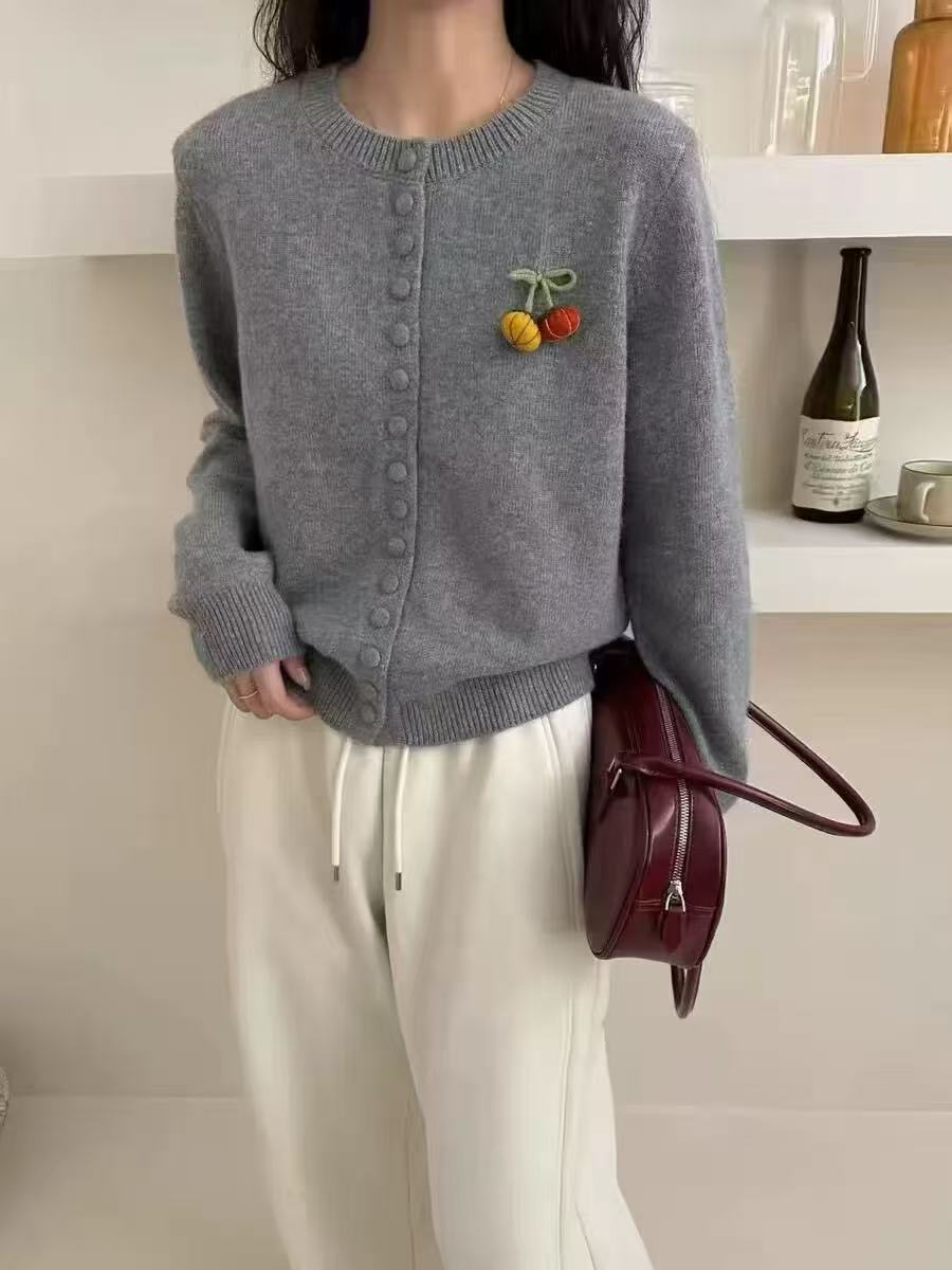 M0191 UU 韩版2025休闲舒适百搭时尚毛衣开衫