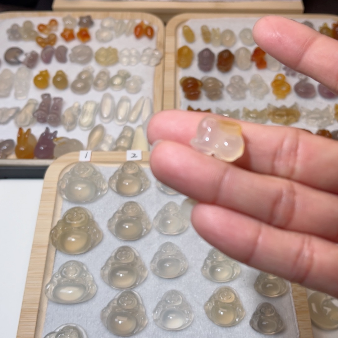 玛瑙/玉髓颈饰合金酒***～