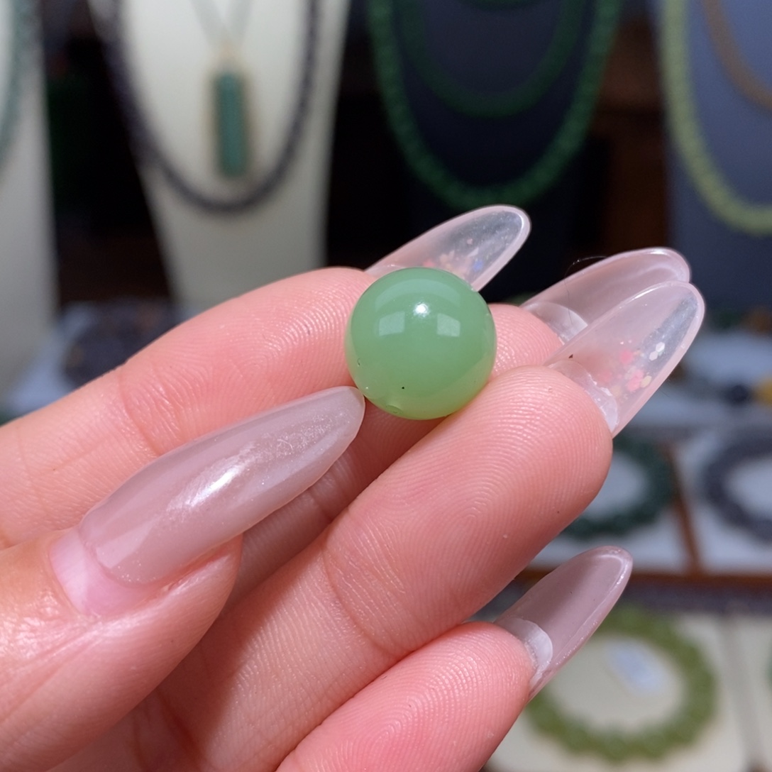 毛***富和田玉未镶嵌吊坠(不含链)卡12