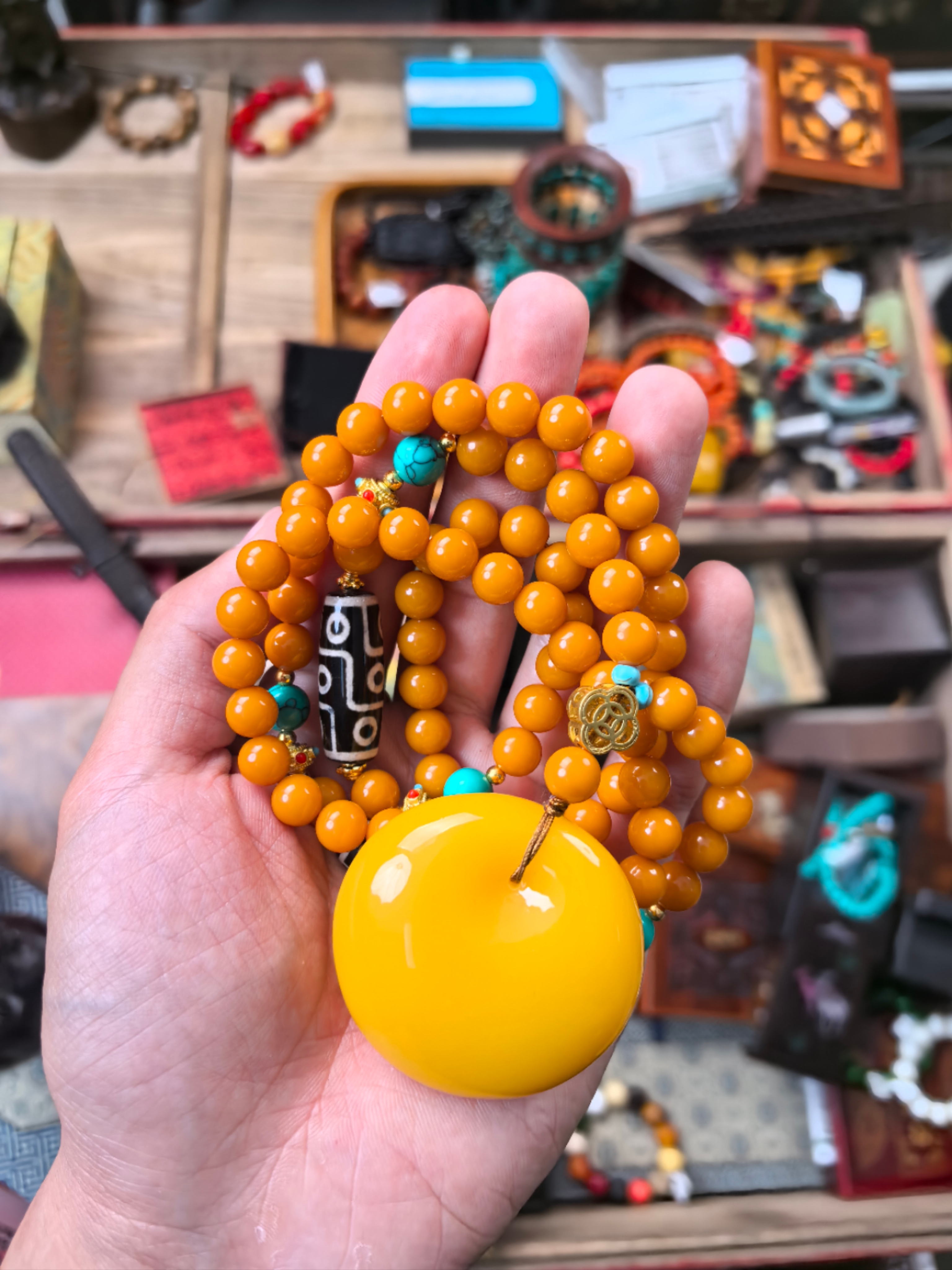 【闪购商品】天然原矿蜜蜡平安扣
