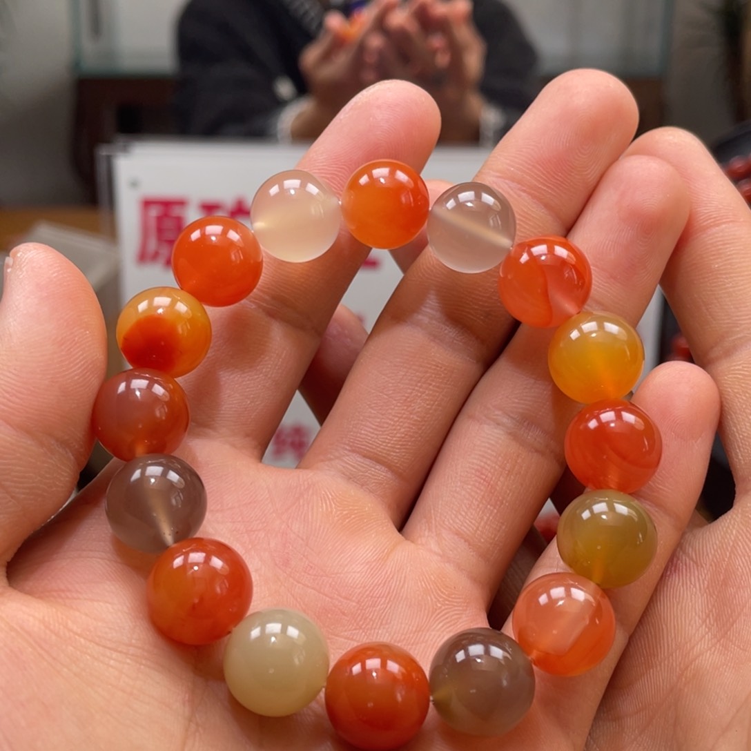 南红玛瑙多宝单圈13mm未镶嵌