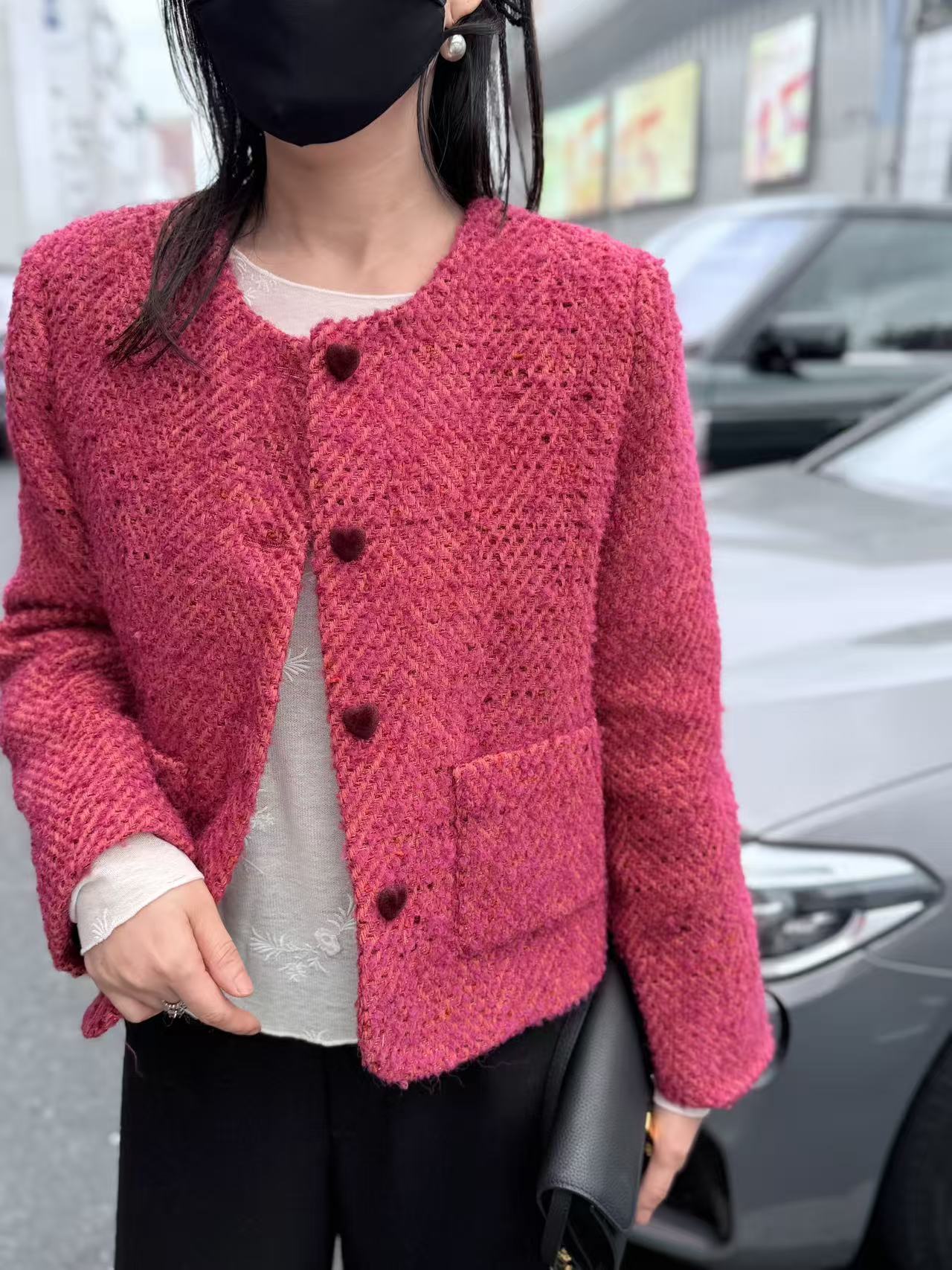 短款小香白鸭绒显瘦羽绒服