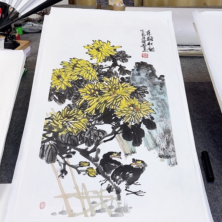 国画张圣敏先生纯手绘作品