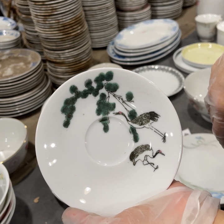 醴陵釉下高温瓷13.2厘米微瑕球泥