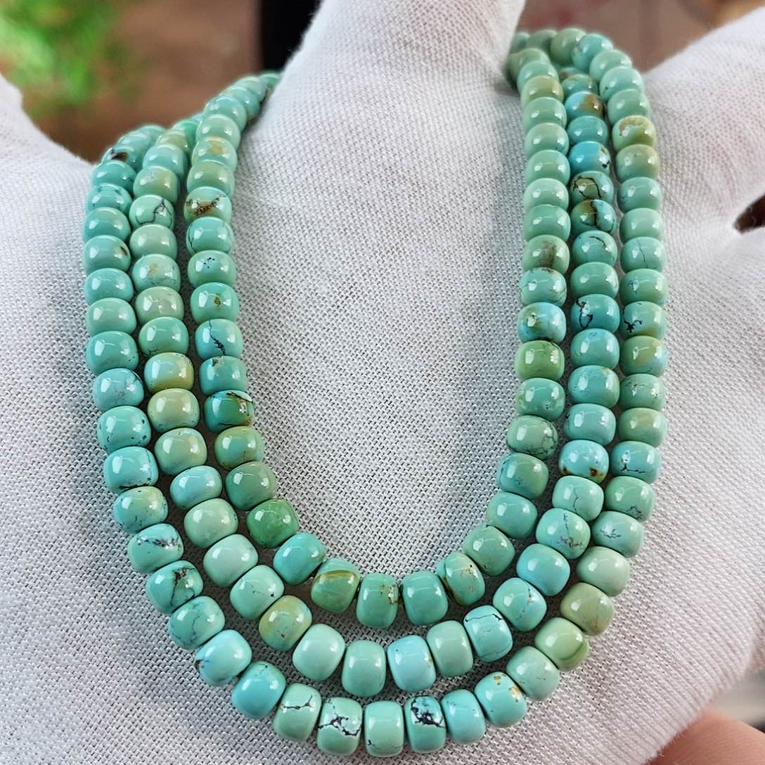 绿松石珠宝奇石未镶嵌5.3mm