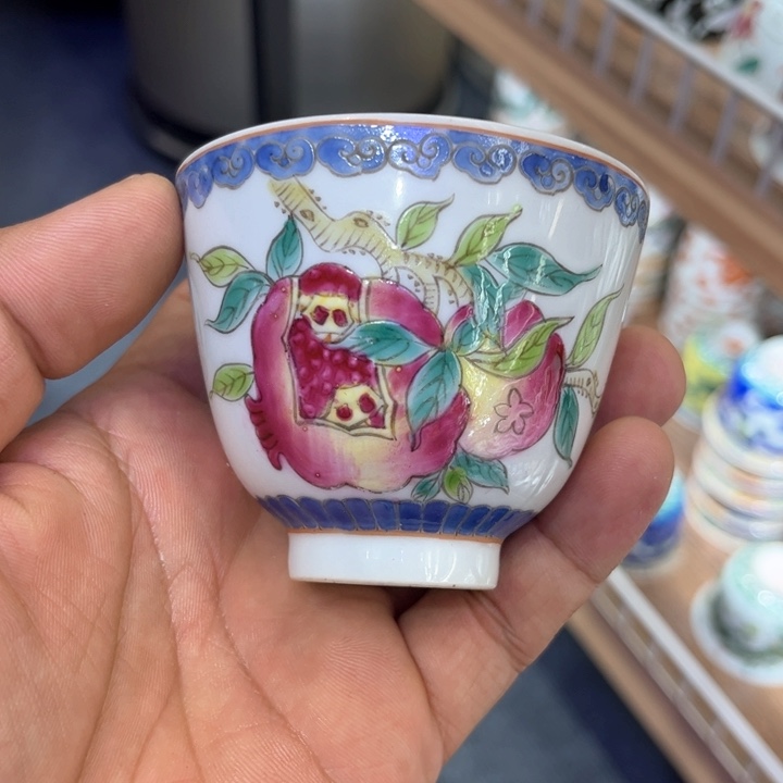 纯手绘精品盖碗杯