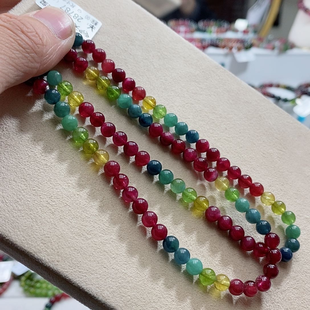 碧玺手链未镶嵌多样性