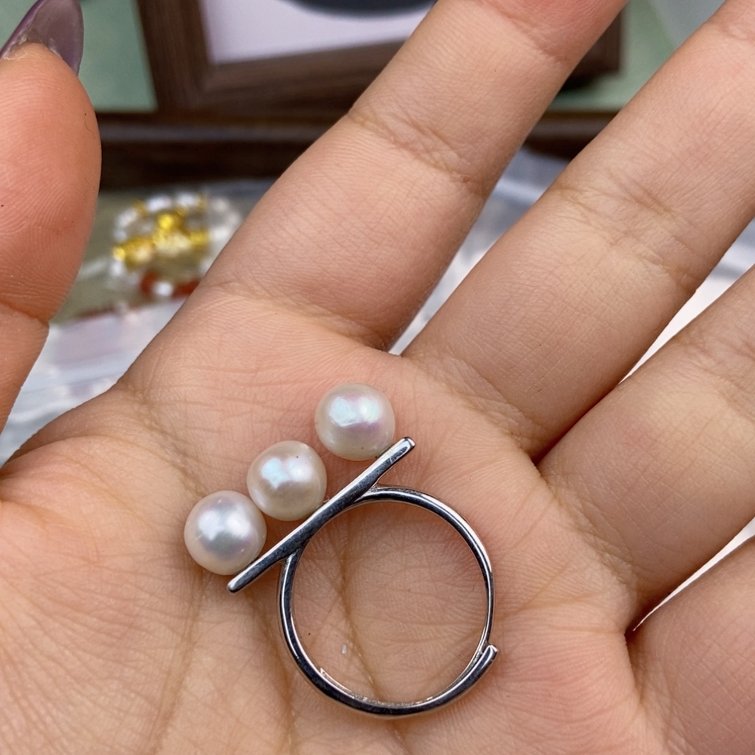 手绳淡水珍珠银S925镶嵌