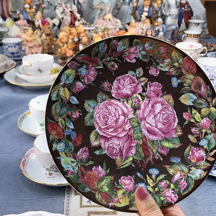 中古欧瓷瓷偶小房子