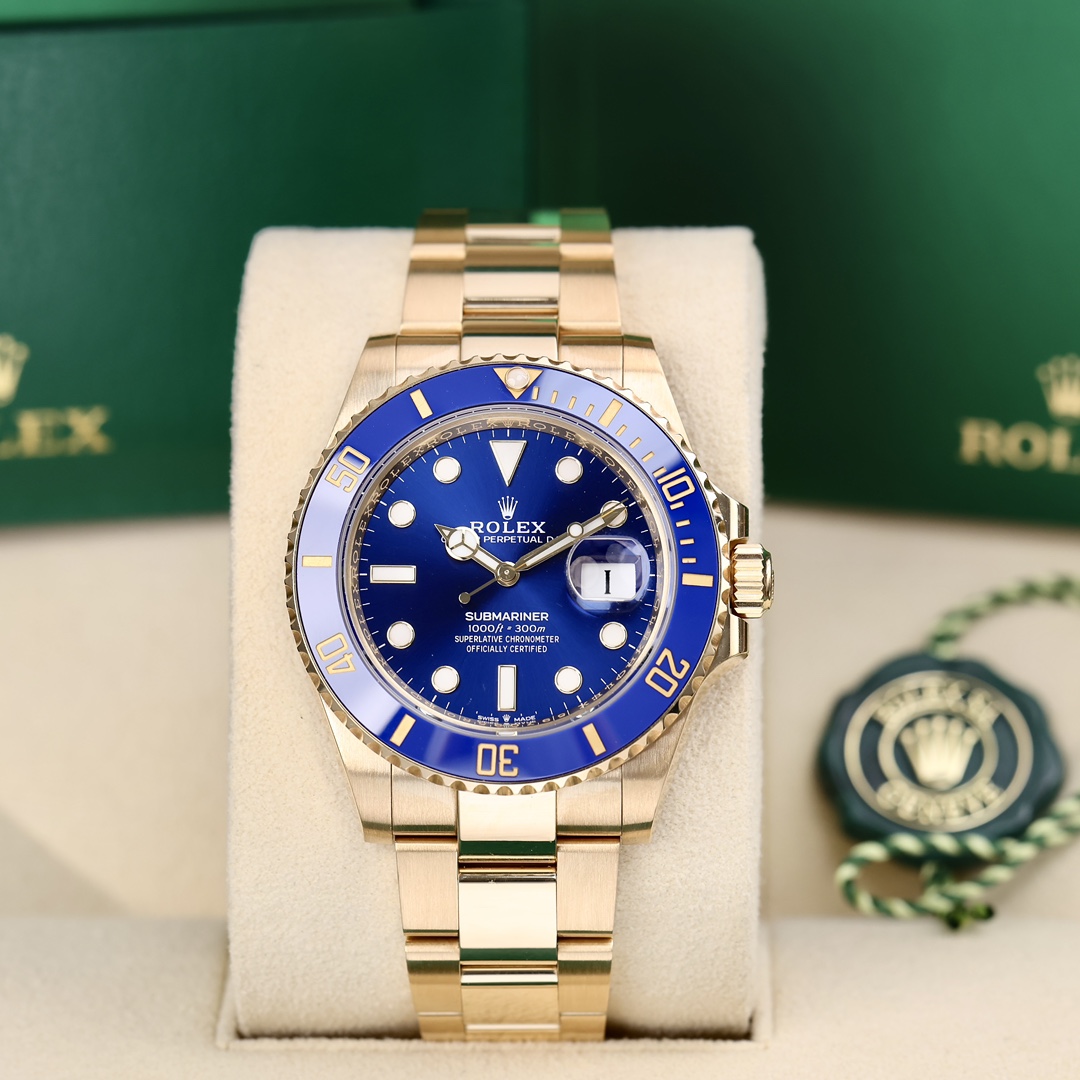 95新 Rolex/劳力士 126618全金蓝鬼 41mm日期显示 2023年11月保卡