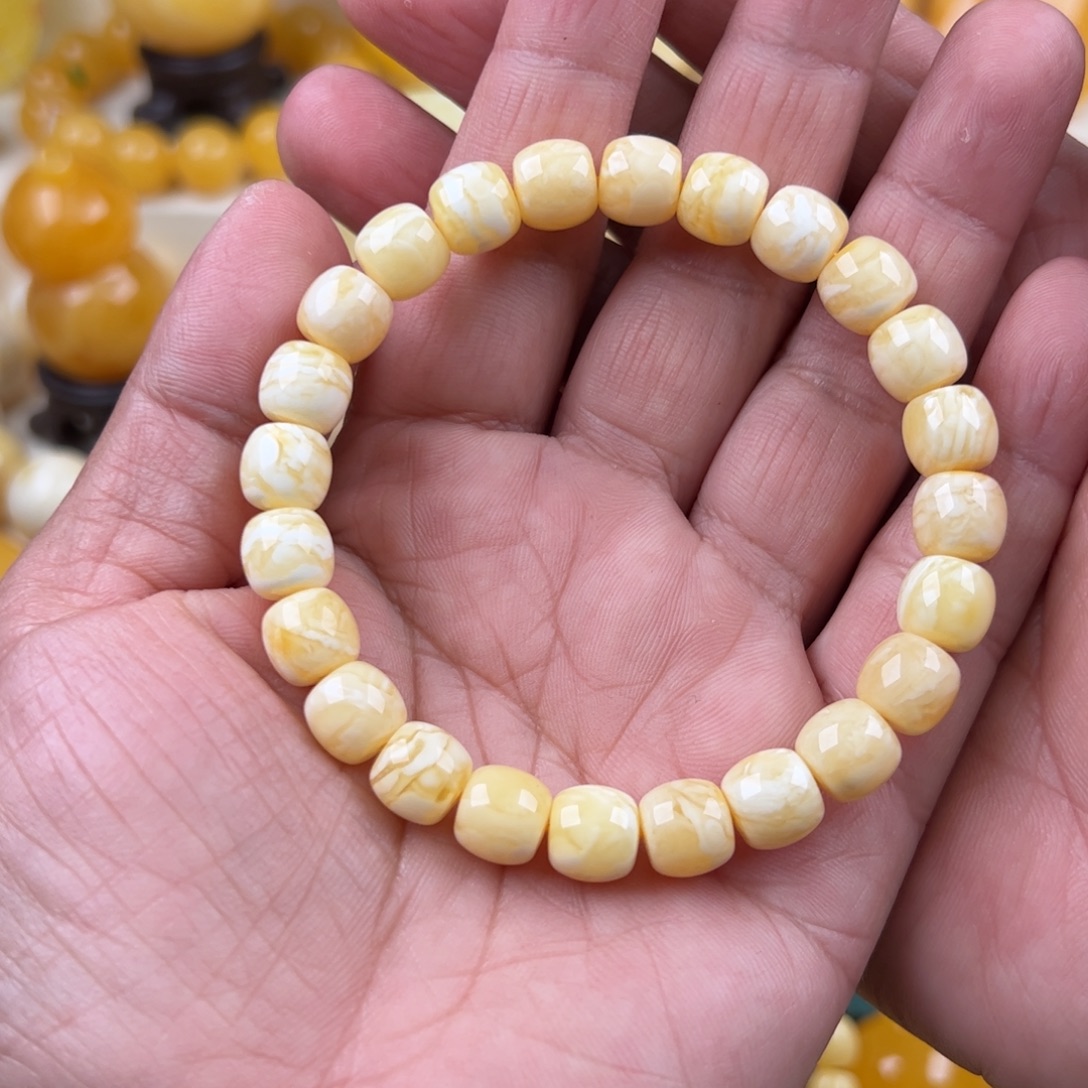 蜜蜡未镶嵌颈饰纯天然琥珀蜜蜡无优化