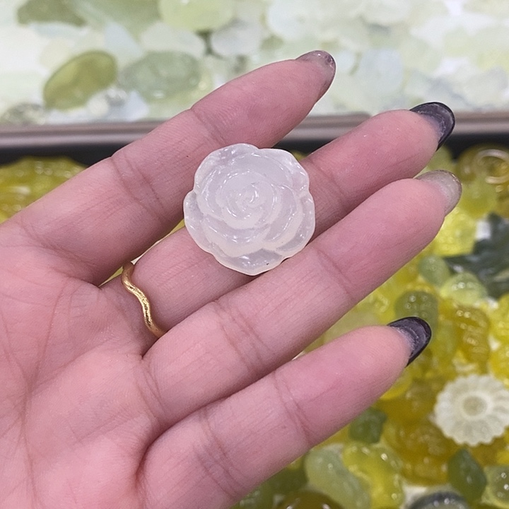 蛇纹石玉合金手链