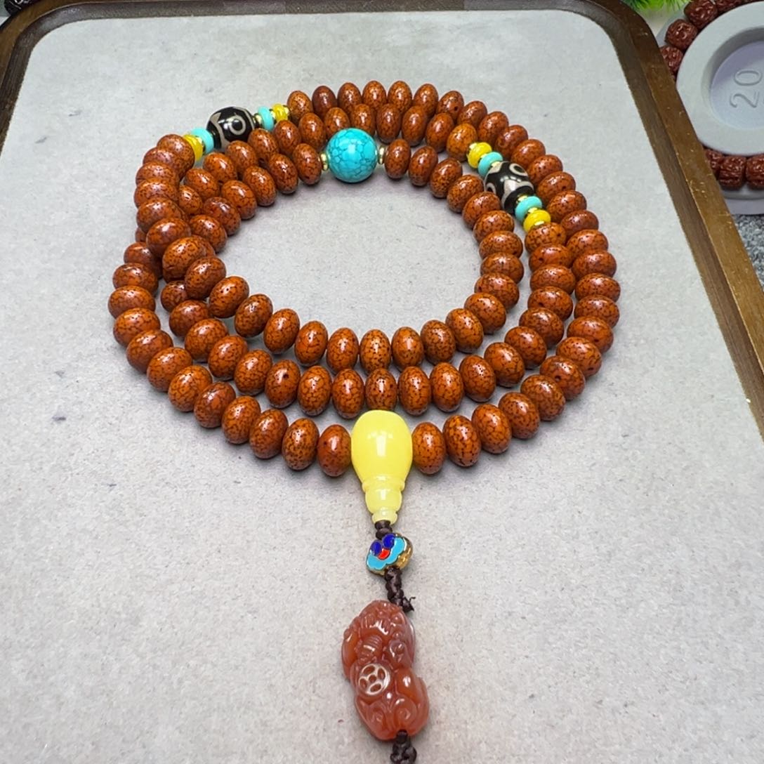 星月菩提吊坠打***家老星月108