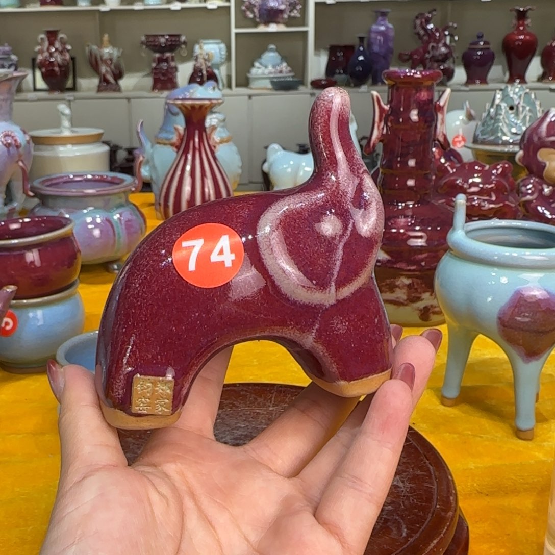 陶摆件郑家钧窑摆件