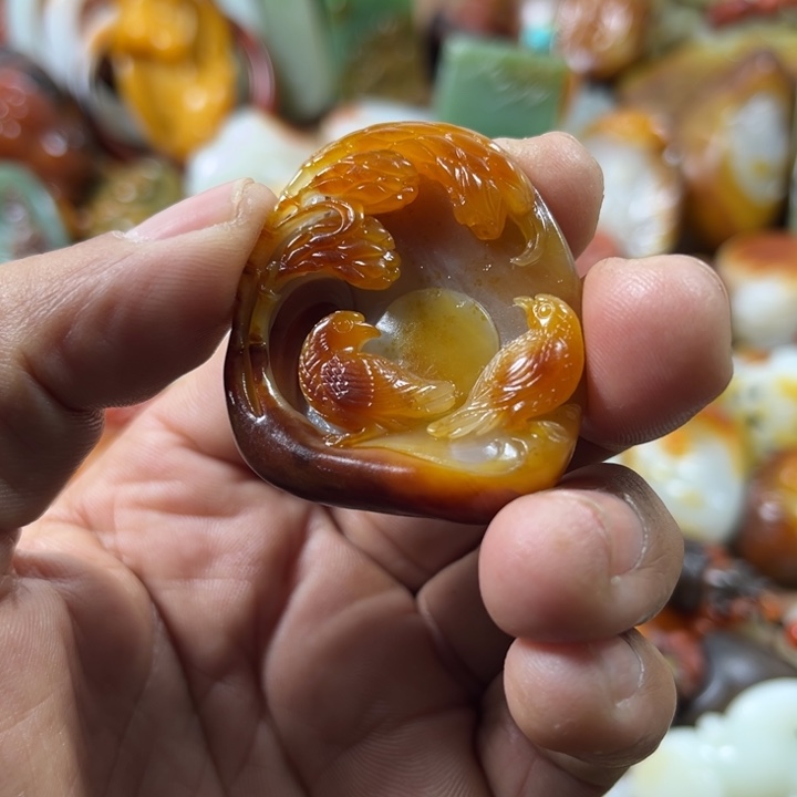 和田玉吊坠(不含链)未镶嵌冰***雪