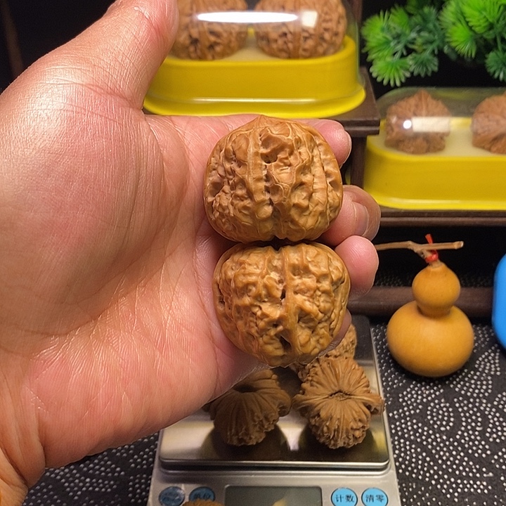 吊坠文玩核桃肌肉开背蛙41有修