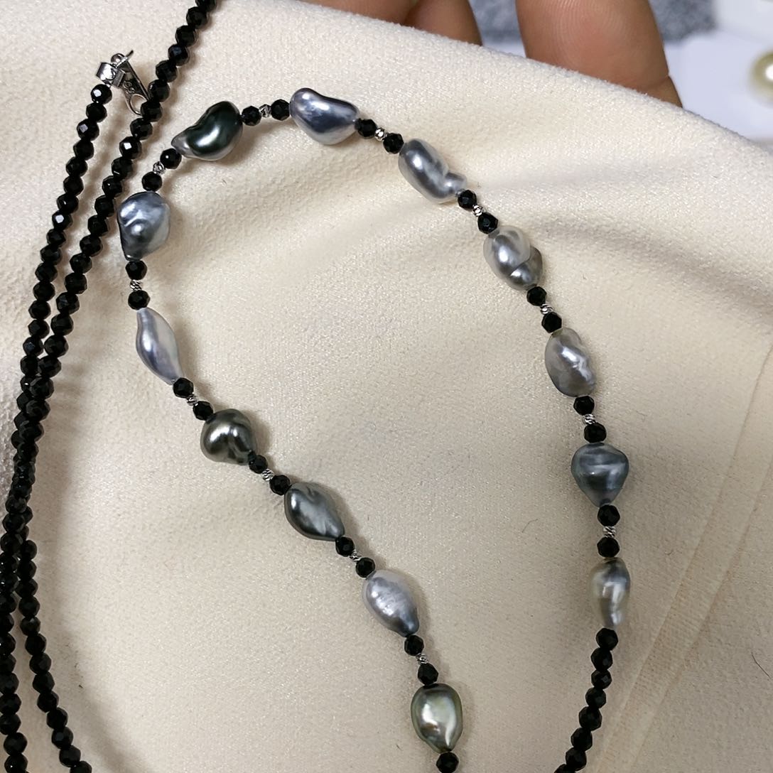 海水珍珠颈饰银S925镶嵌?****呜