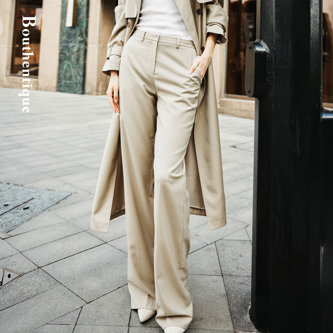 Bouthentique立体有型长裤223331P1M25