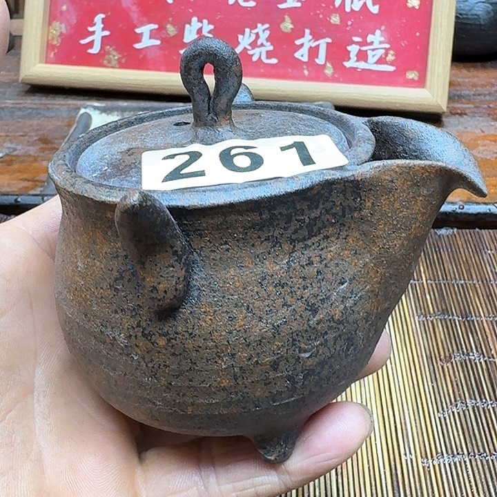 纯手工制作粗陶茶具