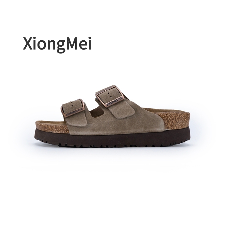 LX【厚底桑坡勃肯二字凉鞋】新款春夏秋二字潮流时尚百搭休闲凉鞋